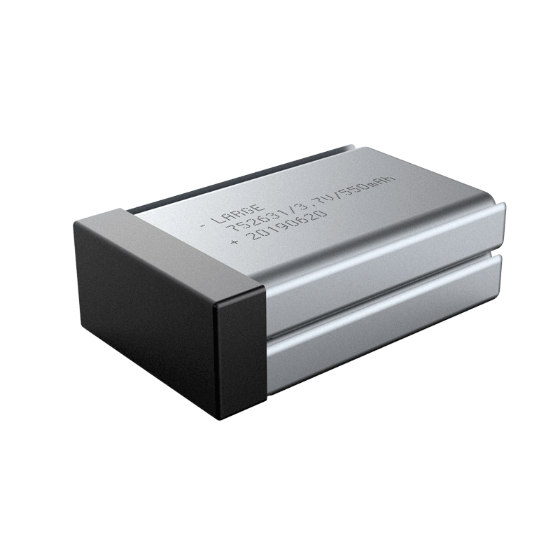 7.4V 550mAh 752631 手持測試儀聚合物鋰電池，鈷酸鋰材料